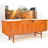 MID CENTURY LIMELIGHT TEAK DROP CENTRE DRESSING TABLE