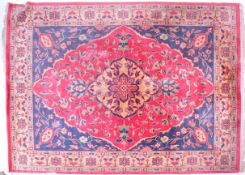 20TH CENTURY HAND KNOTTED WOOL ON WOOL PERSIAN CARPET RUG