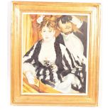 AFTER RENOIR - LA LOGE - OIL ON CAVAS PAINTING