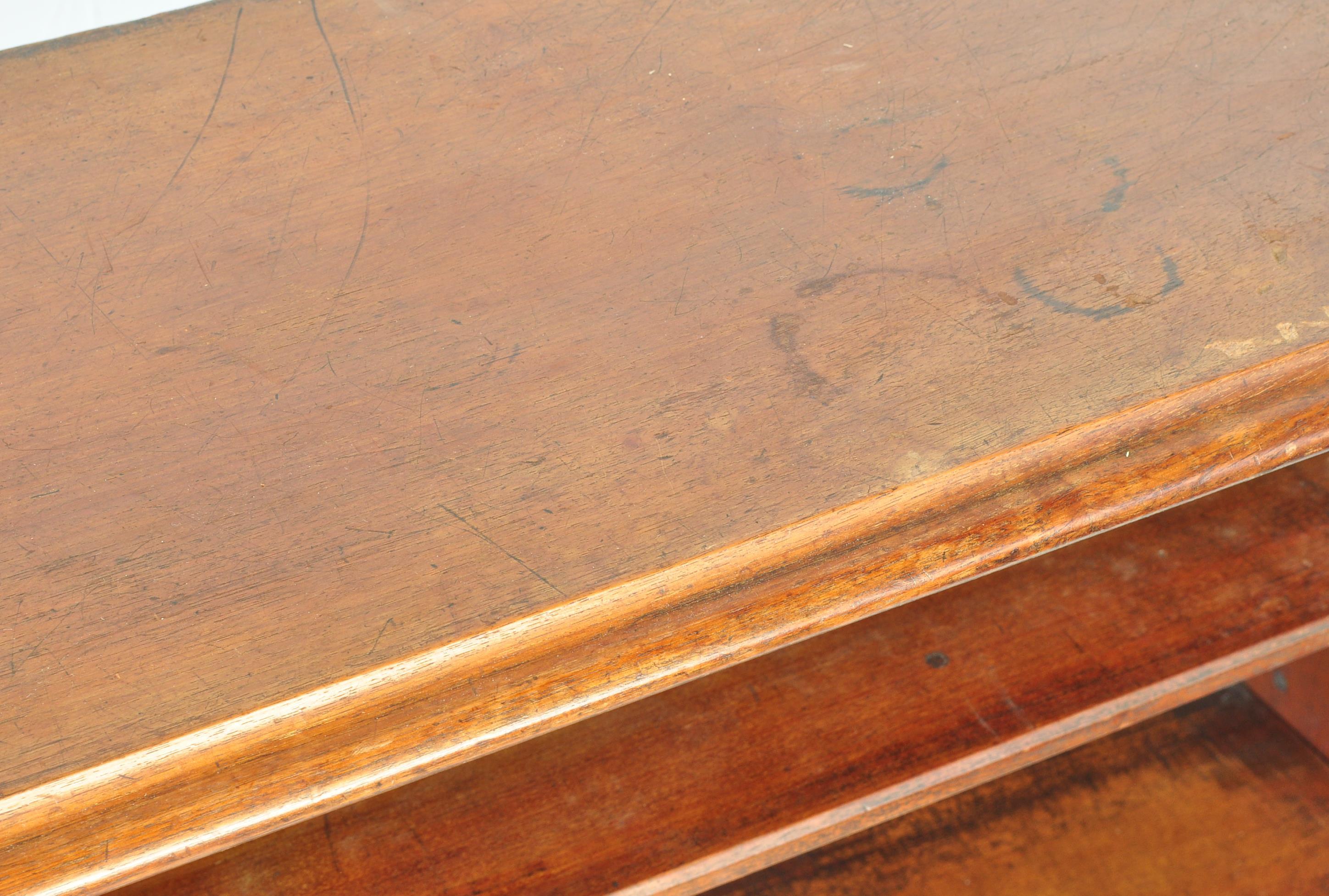 19TH CENTURY VICTORIAN MAHOGANY OPENED FACED BOOKCASE - Image 3 of 5