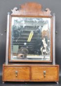 GEORGE III MAHOGANY BATHROOM MIRROR