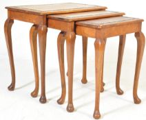 20TH CENTURY HARD WOOD NEST OF TABLES