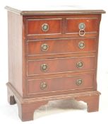 20TH CENTURY REGENCY REVIVAL MAHOGANY CHEST OF DRAWERS