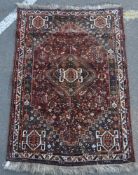 WOOL ON WOOL HAND KNOTED PERSIAN ISLAMIC QASHQAI RUG / CARPET