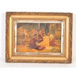 19TH CENTURY VICTORIAN OIL ON CANVAS PAINTING BY NEWTON JONES