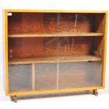 MID 20TH CENTURY OAK GLAZED BOOKCASE