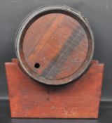 VINTAGE RETRO 20TH CENTURY WOODEN BARREL AND STAND