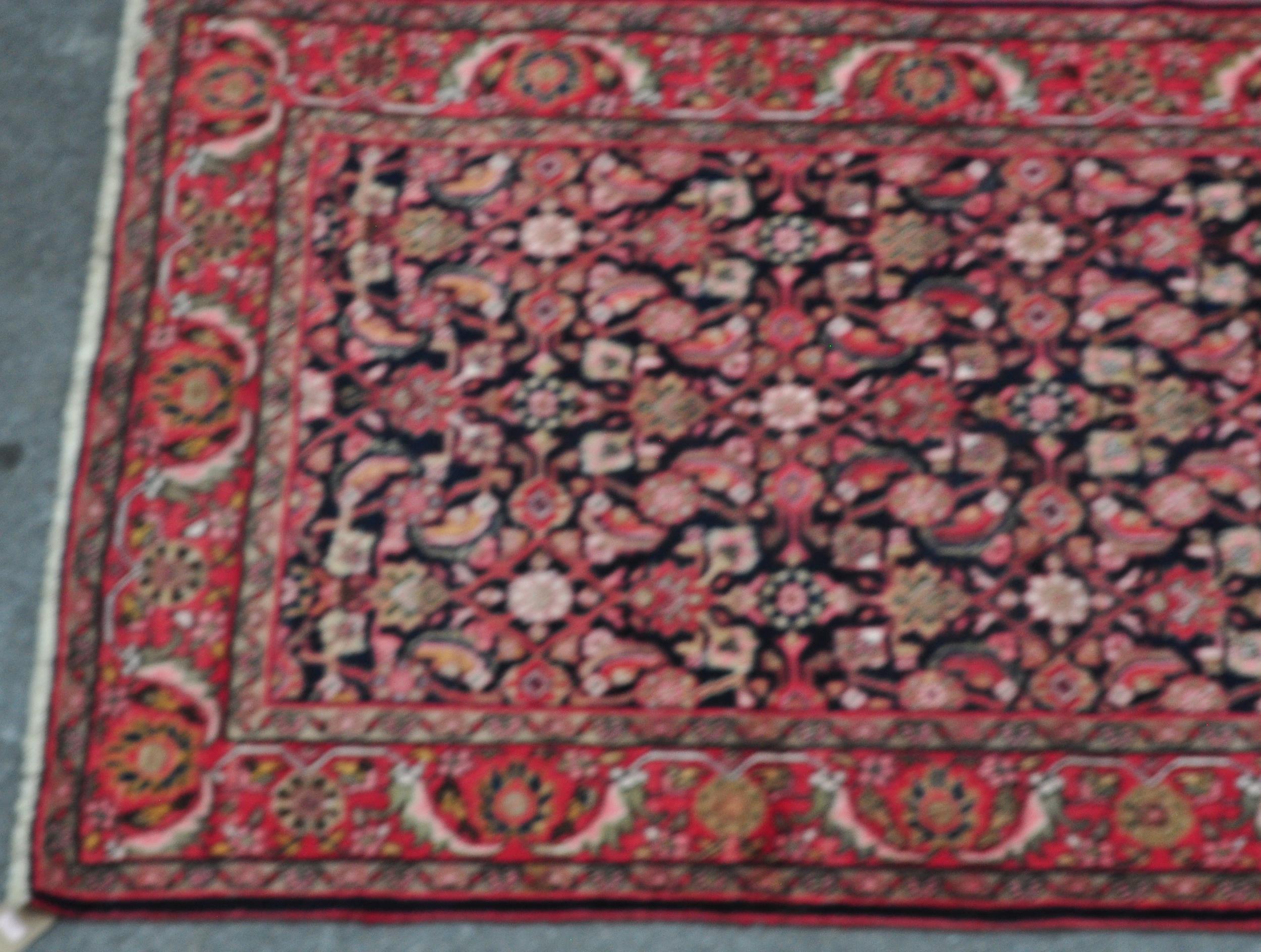 WOOL ON COTTON HAND KNOTTED PERSIAN ISLAMIC MALAYER - Image 4 of 5