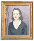 CLIFFORD HALL (1904-1973) - OIL ON CANVAS PORTRAIT PAINTING