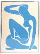 HENRI MATISSE (1869-1954) - 'NU BLEU I' - MID CENTURY LITHOGRAPH PRINT