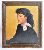 MARY LANGDON EDIS, LADY BENNETT - "JACKIE" HALF LENGTH PORTRAIT