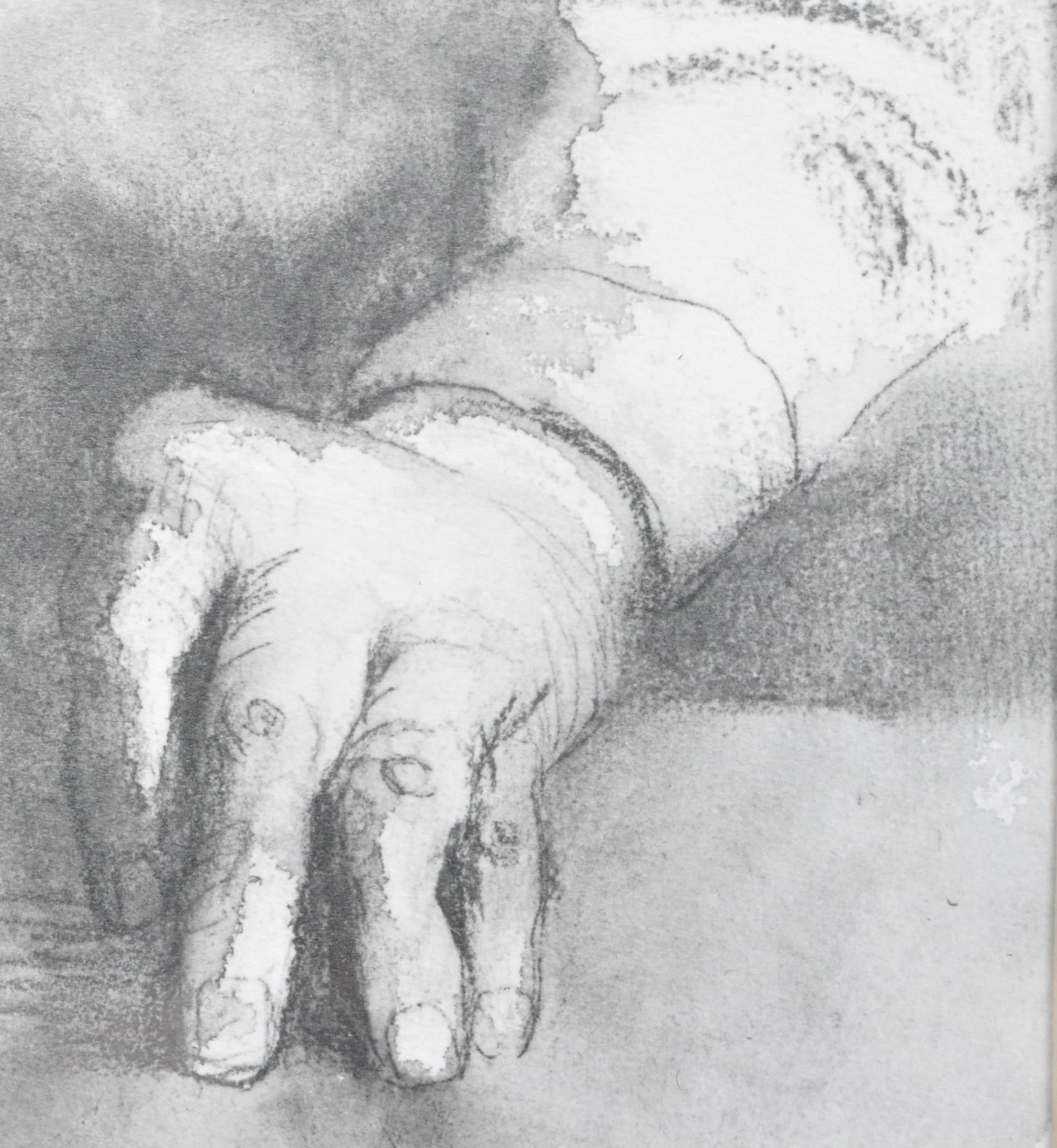 AFTER HENRY MOORE (BRITISH ARTIST 1898-1986) - STUDY OF A PAIR OF HANDS - Image 4 of 5