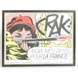 ROY LICHTENSTEIN - CRAK 1963 OFFSET LITHOGRAPH EXHIBITION POSTER