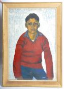 HAMER - SIGNED OIL ON BOARD PORTRAIT PAINTING OF A YOUNG BOY