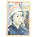 MARIAN SUGDEN 1950'S OIL ON BOARD PORTRAIT PAINTING