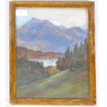 SIGNED TRS - EARLY 20TH CENTURY LANDSCAPE OIL PAINTING