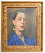 CANFIELD - OIL ON CANVAS PORTRAIT PAINTING SET WITHIN A GILT FRAME