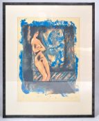 RENOS LOIZOU (1948-2013) - FIGURE I - LIMITED ABSTRACT PRINT IN COLOURS