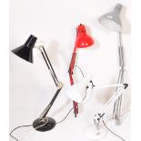 A COLLECTION OF 20TH CENTURY INDUSTRIAL ANGLEPOISE LAMPS