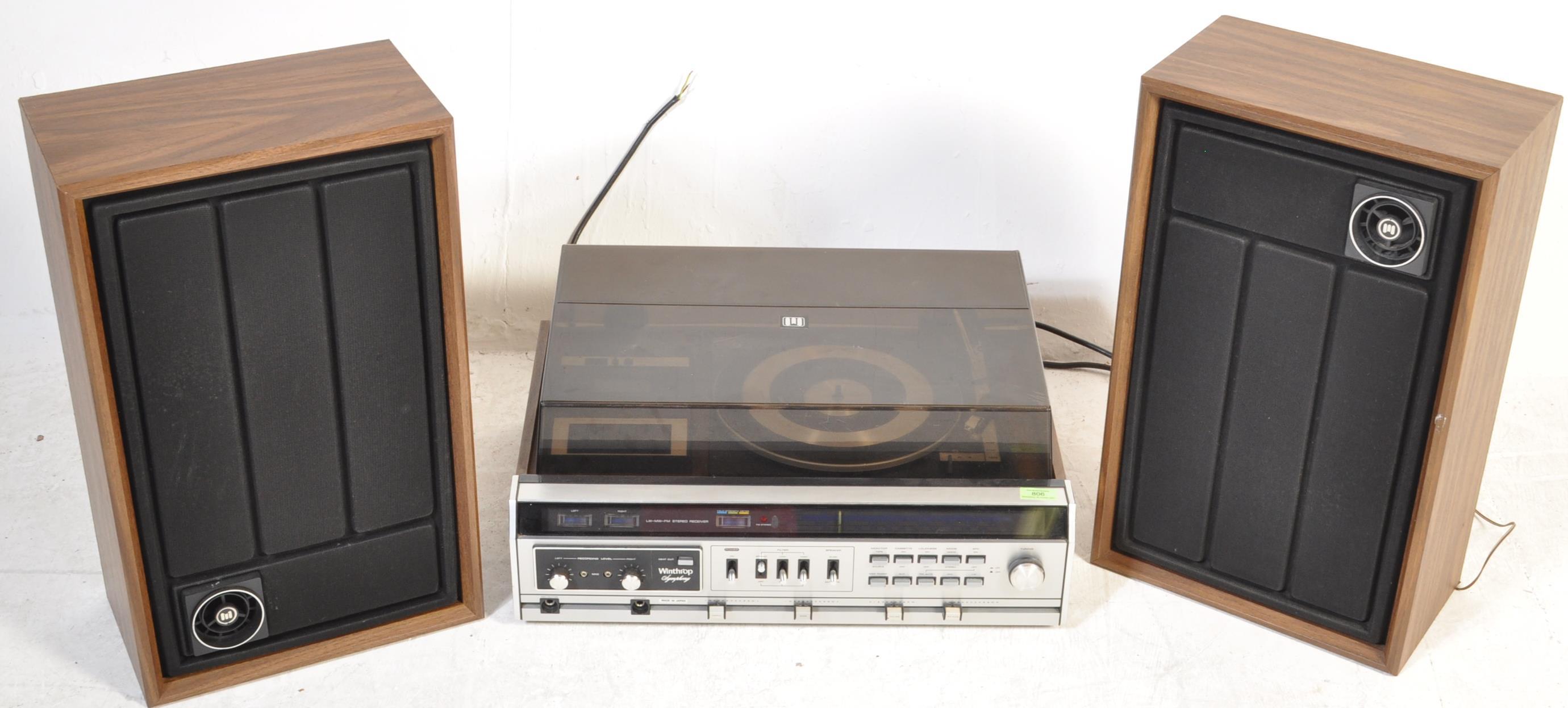 1970’S 3 IN 1 HI-FI AUDIO SYSTEM BY WINTHROP SYMPHONY - Image 2 of 6