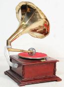 LATE 20TH CENTURY VINTAGE TABLE GRAMOPHONE
