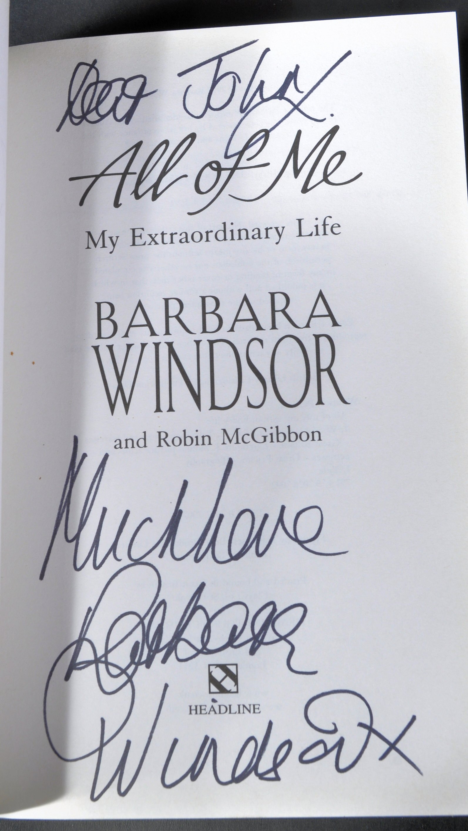 AUTOGRAPHS - COLLECTION OF X4 SIGNED BOOKS - JANE FONDA, ANDY WILLIAMS ETC - Image 2 of 5