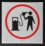 BANKSY (BRITISH 1974-) ' PETROL HEAD ' - ORIGINAL STICKER