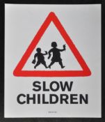 BANKSY (BRITISH 1974 - ) ' SLOW CHILDREN ' - ORIGINAL STICKER