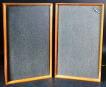 HOWLAND WEST - MODEL 12 - MATCHING PAIR OF TEAK CASED SPEAKERS