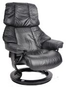 EKORNES - STRESSLESS - SWIVEL / RECLINING LOUNGE ARMCHAIR