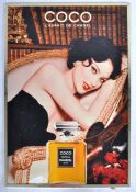 COCO CHANEL - ADVERTISING SHOP DISPLAY CARD SIGN FRAMED