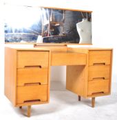 STAG C RANGE MID 20TH CENTURY GOLDEN OAK DESK