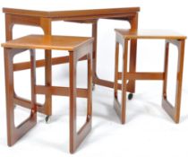 ORIGINAL MCINTOSH 1960'S TEAK WOOD NEST OF TABLES