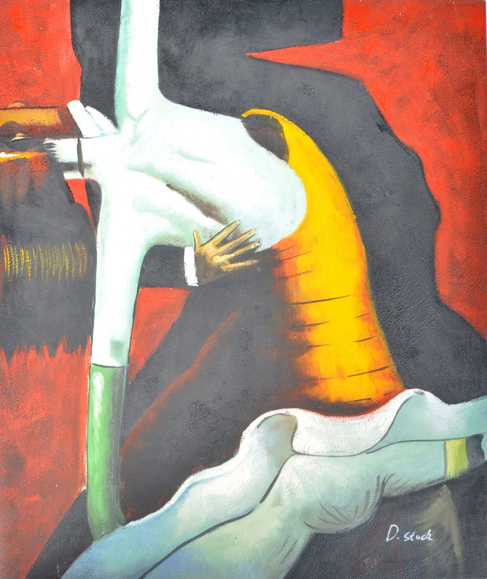 D STACK - 20TH CENTURY SURREAL OIL ON CANVAS PAINTING - Image 3 of 7
