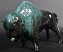 LARGE 20TH CENTURY CANADIAN BLUE MOUNTAIN POTTERY BISON