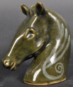 ELIZABETH SKIPWORTH - LOTUS POTTERY - GLAZED HORSE HEAD