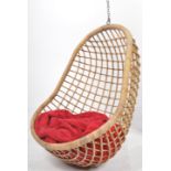 RETRO 20TH CENTURY HANGING BASKET WICKER EGG CHAIR