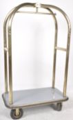 AMERICAN ART DECO MANNER LARGE HOTEL BIRDCAGE LUGGAGE TROLLEY