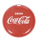 1950'S COCA COLA ADVERTISING ENAMEL SIGN