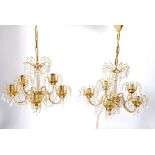 PRECIOSA - LUSTRY - MATCHING PAIR OF CHANDELIERS