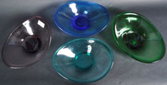 LOTTA PETTERSSON FOR IKEA - FOUR COLOURED GLASS DISHES
