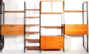 ORIGINAL LADDERAX 1960'S TEAK MODULAR WALL SYSTEM