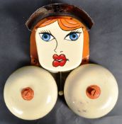 FAIRGROUND NOVELTY PAINTED NUDE LADY BELL PROP