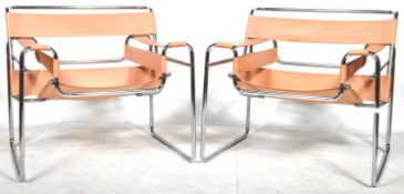 AFTER MARCEL BREUER - B3 / WASSILY - MATCHING PAIR OF ARMCHAIRS