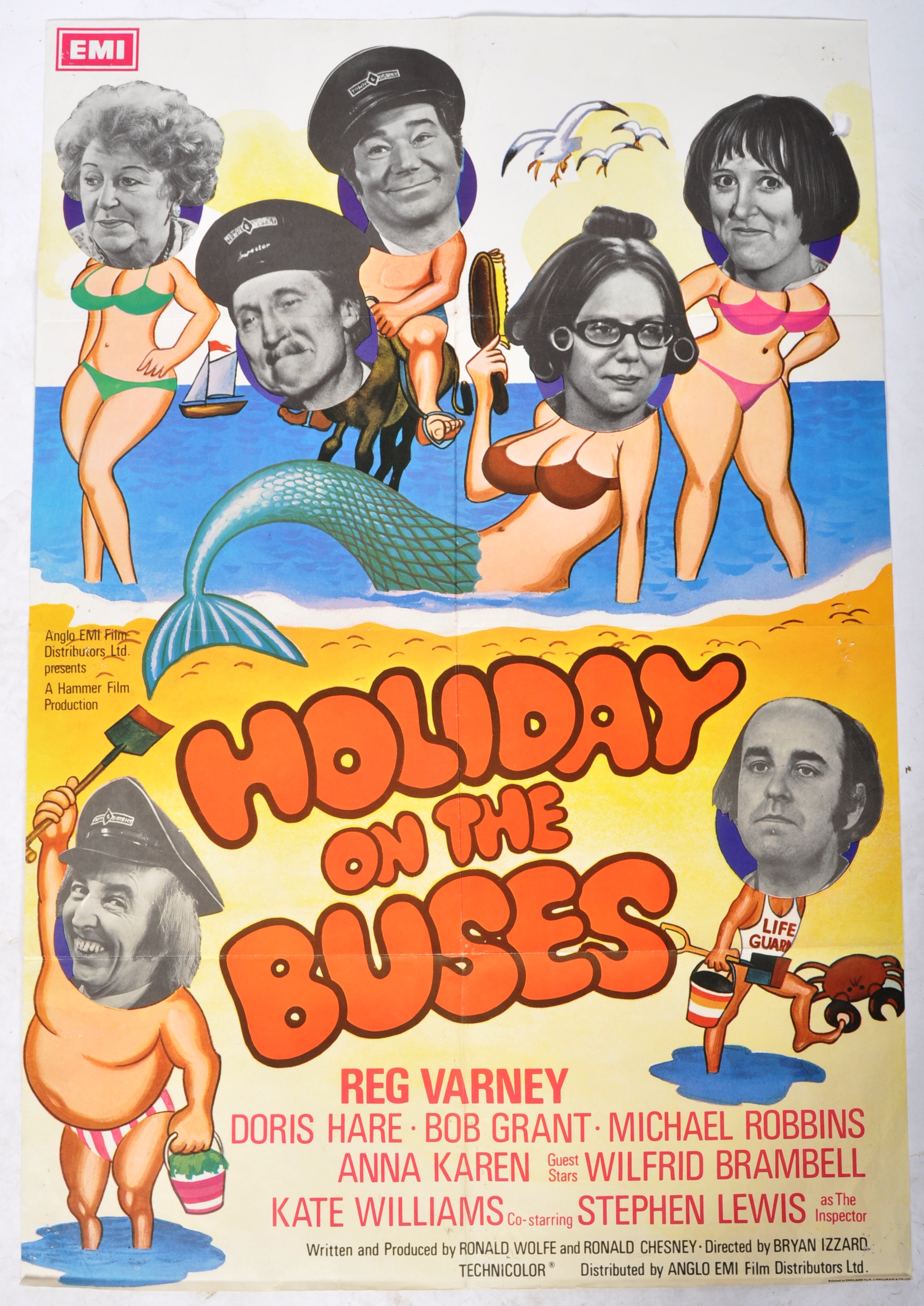 ON THE BUSES VINTAGE MOVIE CINEMA POSTER - Image 2 of 4