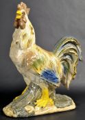 20TH CENTURY CERAMIC HAND PAINTED SHOP / BUTCHERS COCKEREL