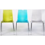 DOMITALIA - GEL CHAIR - SET OF SIX ITALIAN DESIGNER DINING CHAIRS