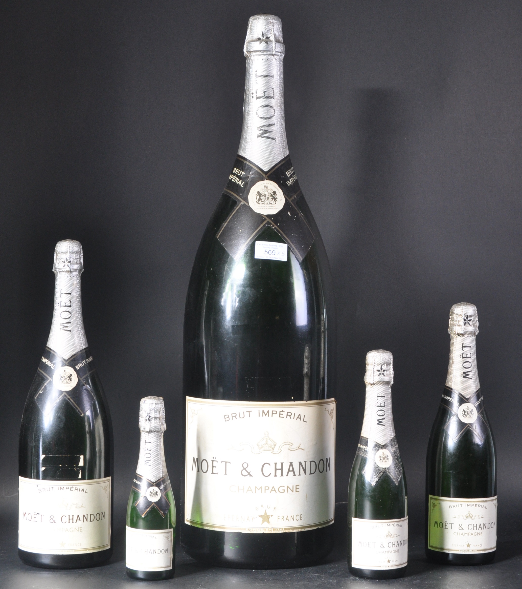 COLLECTION OF MOET CHAMPAGNE DISPLAY BOTTLES