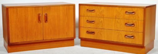 G-PLAN - FRESCO RANGE - PAIR OF TEAK WOOD LOW UNITS