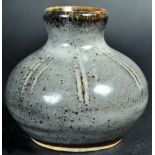 MUCHELNEY POTTERY GLAZED VASE OF SQUAT FORM